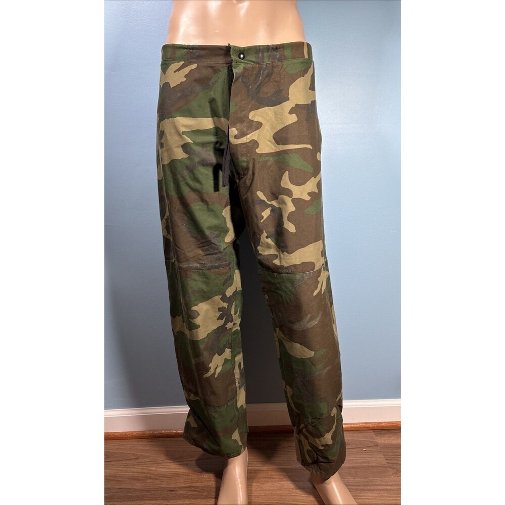US Army Raven Industries Woodland Cold Weather Camo Trousers  • Size M •